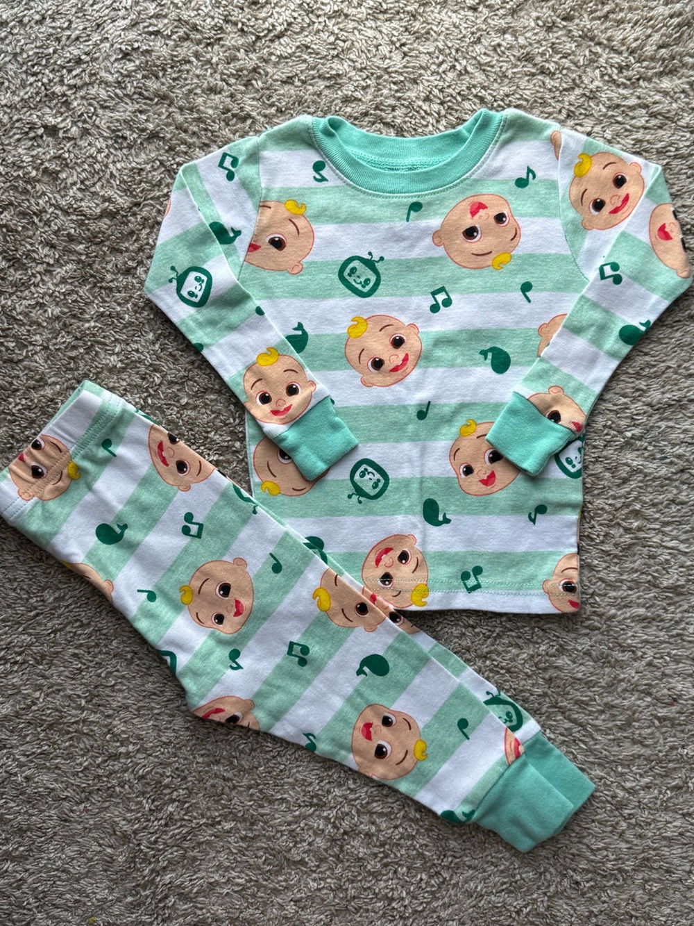 Cocomelon 18M 2 Piece Pajama Set Cotton Sleepwear